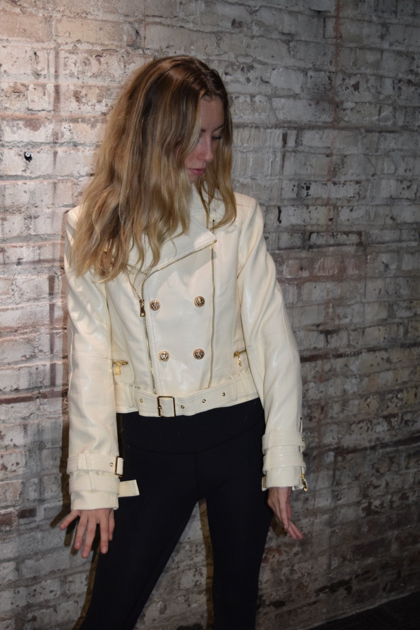 Embellished Madonna & Child Cross Jacket