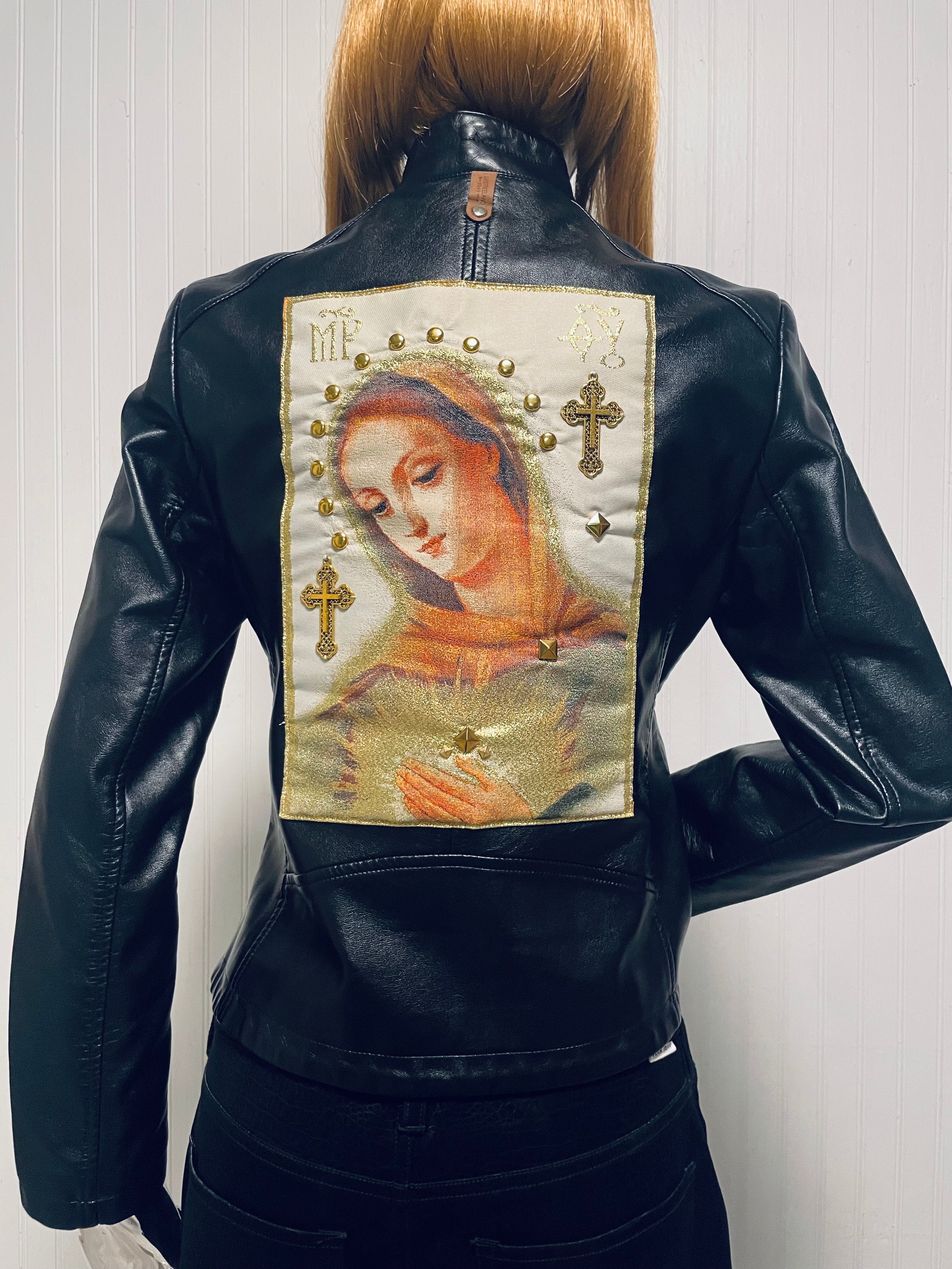 Embellished Gold Madonna Icon Jacket