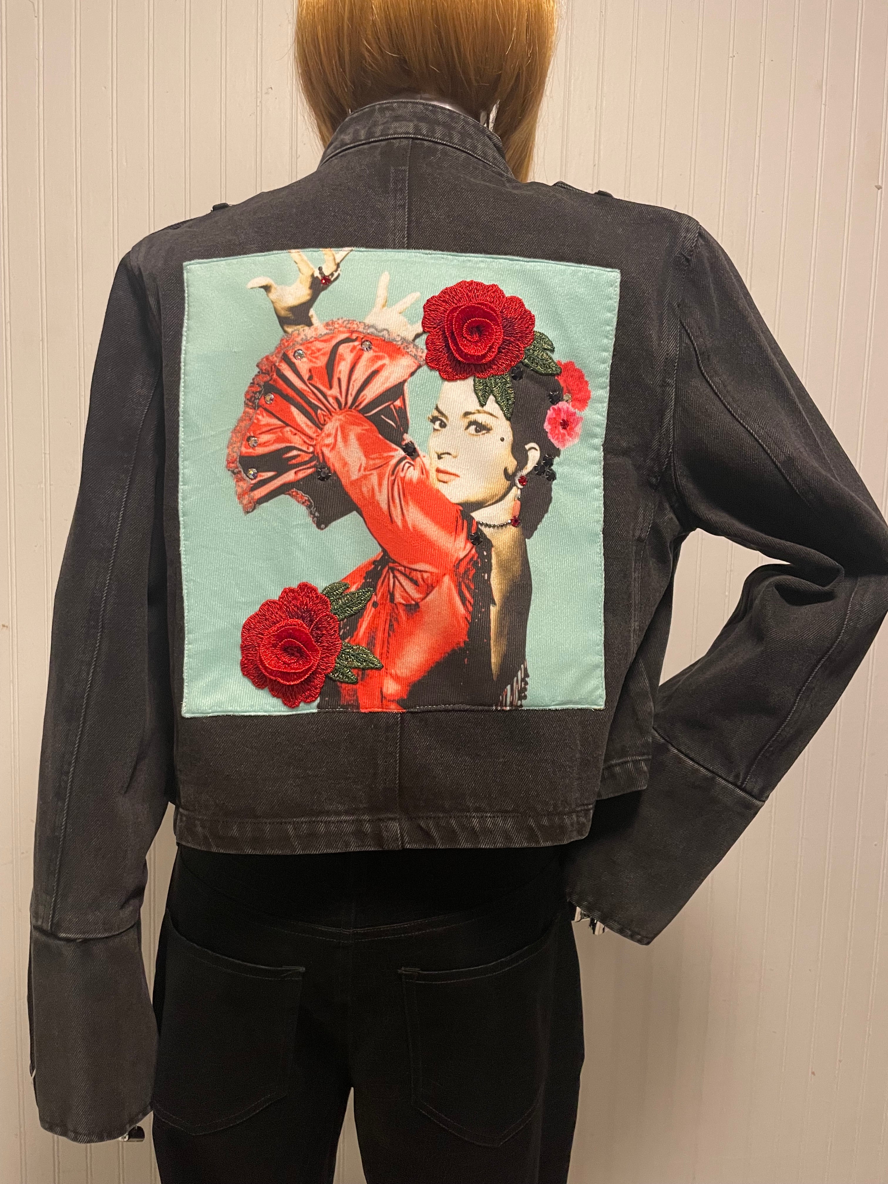 Flamingo Military Denim Jacket
