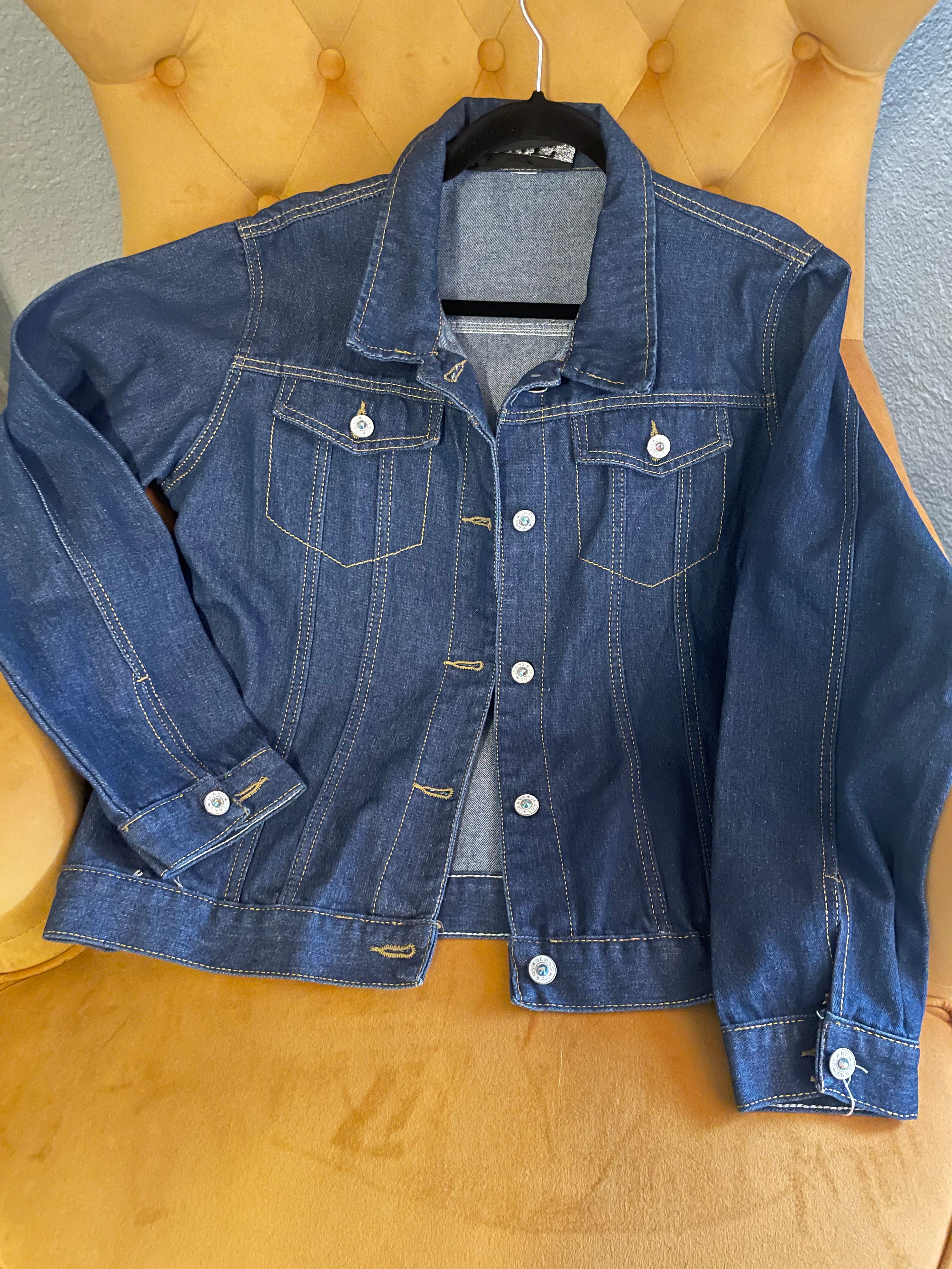 POP Art Blue Denim Jacket Hand Painted