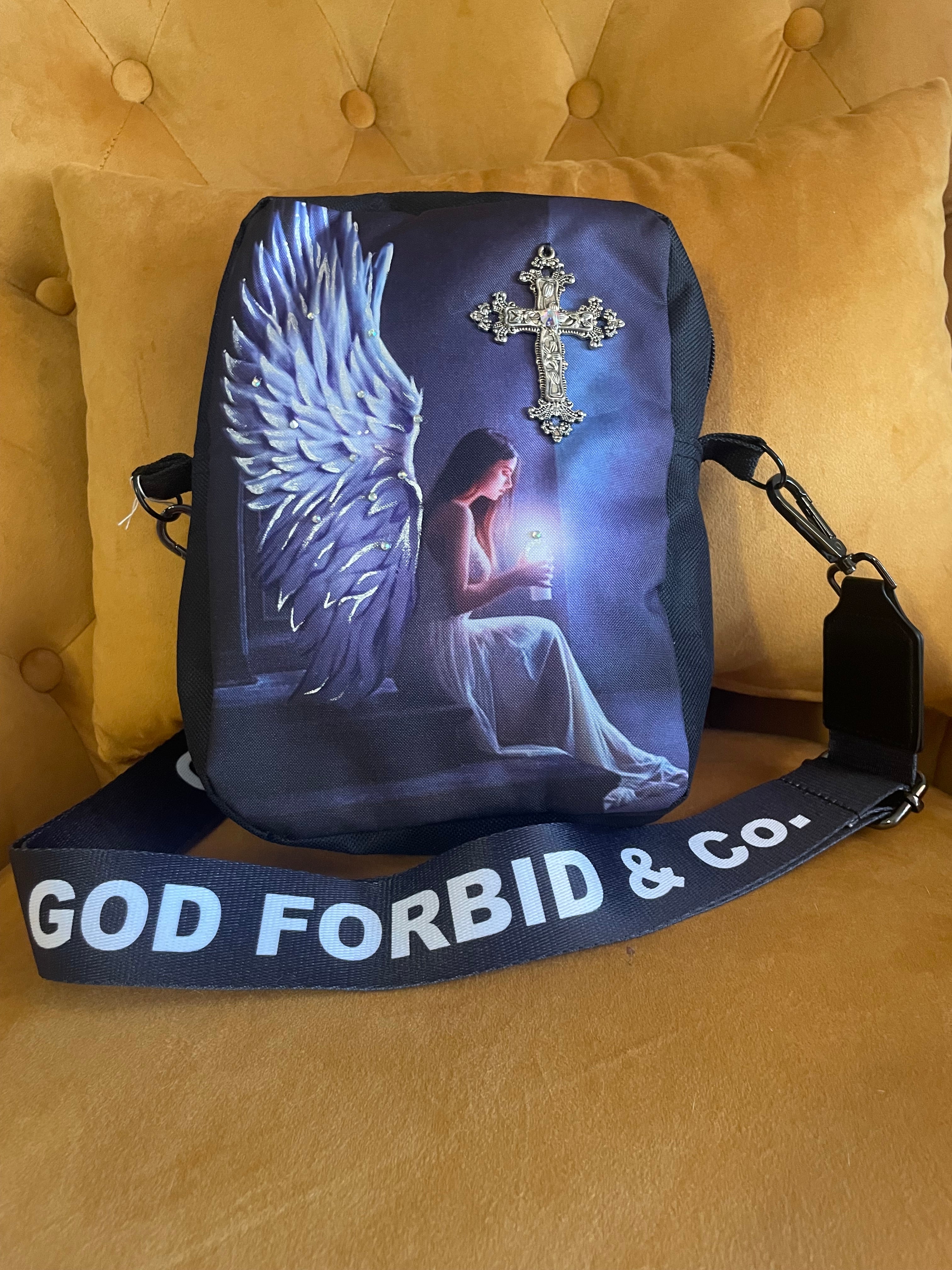 Prayer Angel Hand Painted Bag