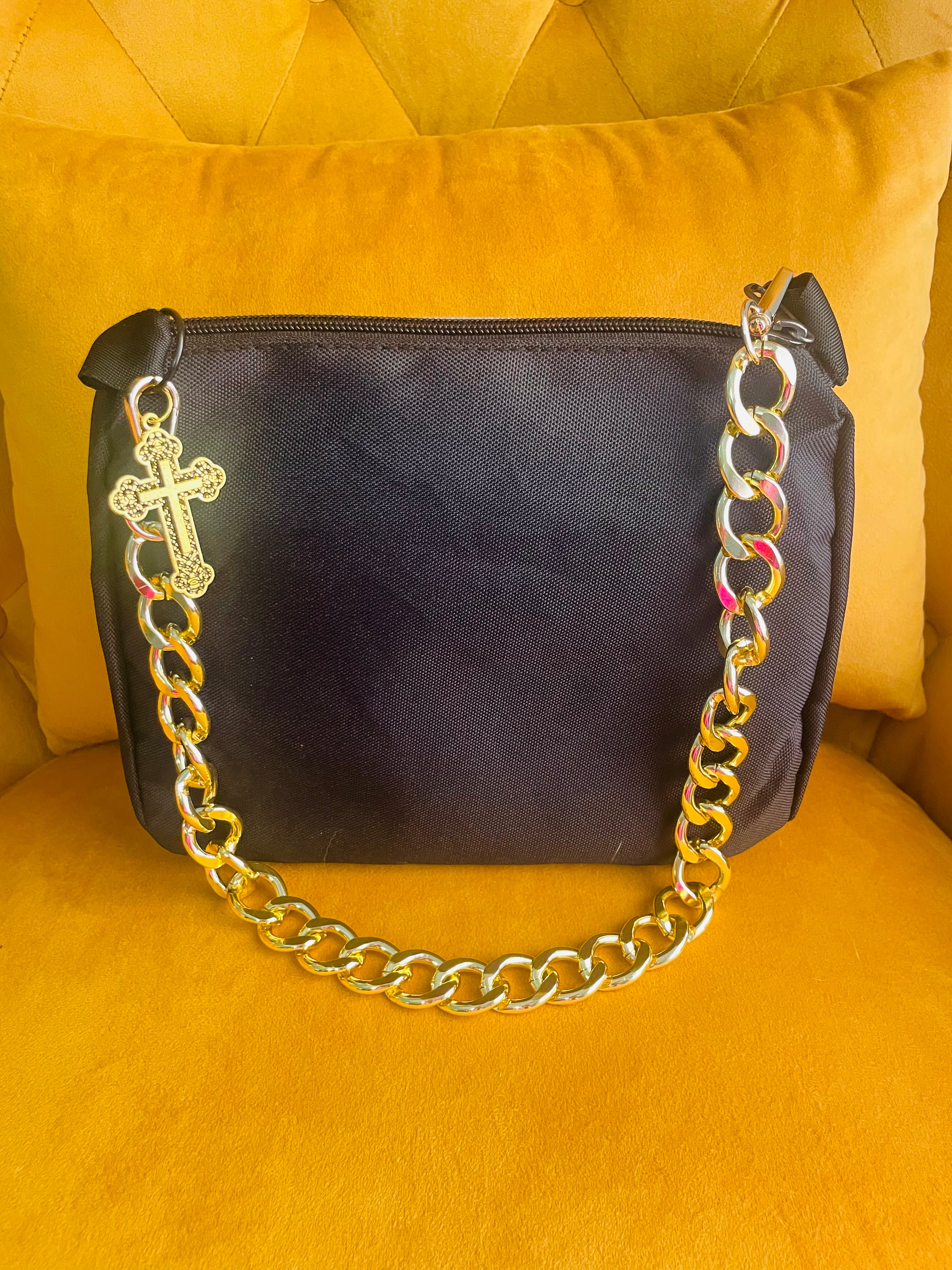 Rose Cherub Hand Painted Bag