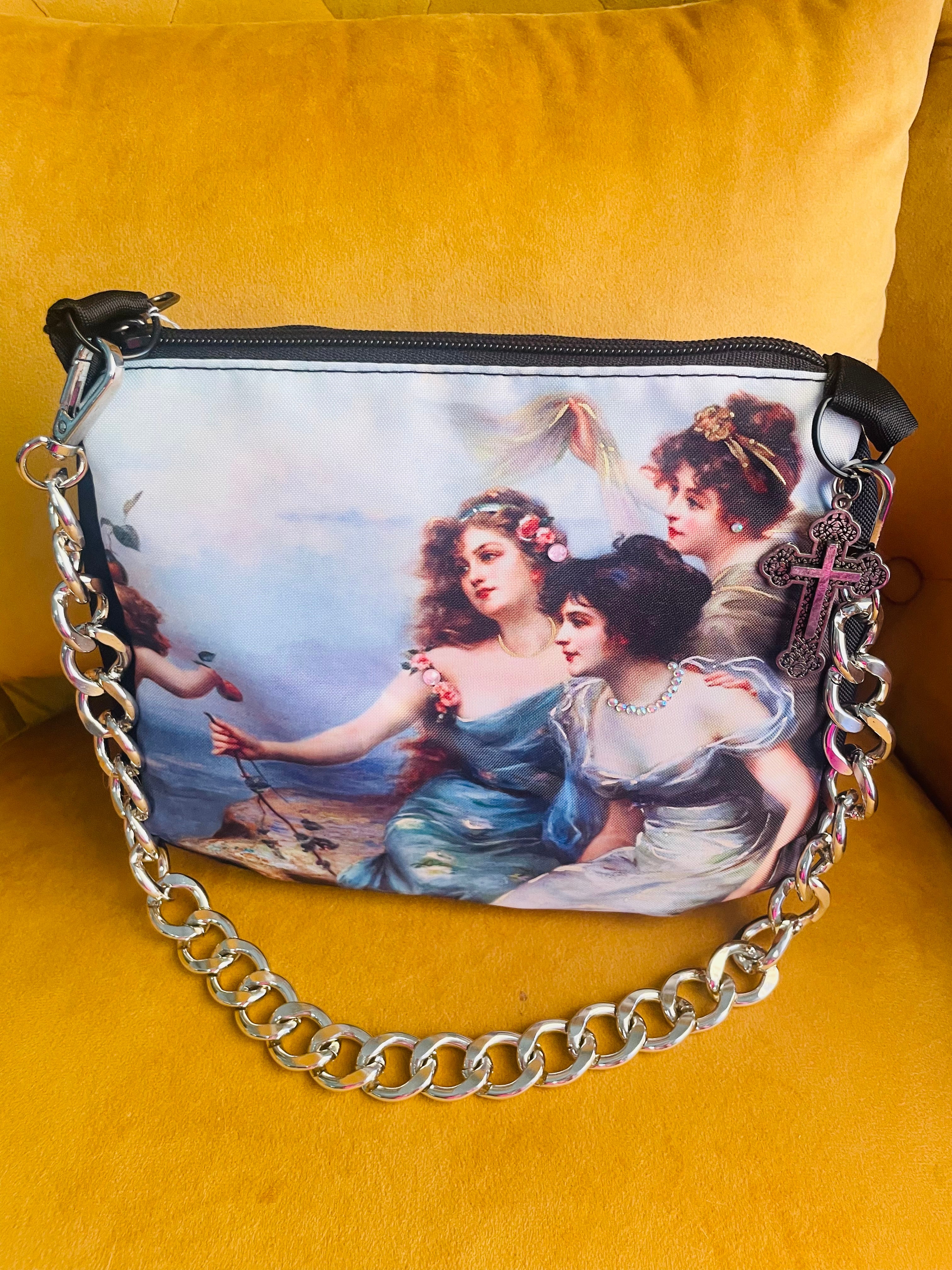 Romantic Ladies Hand Painted Bag