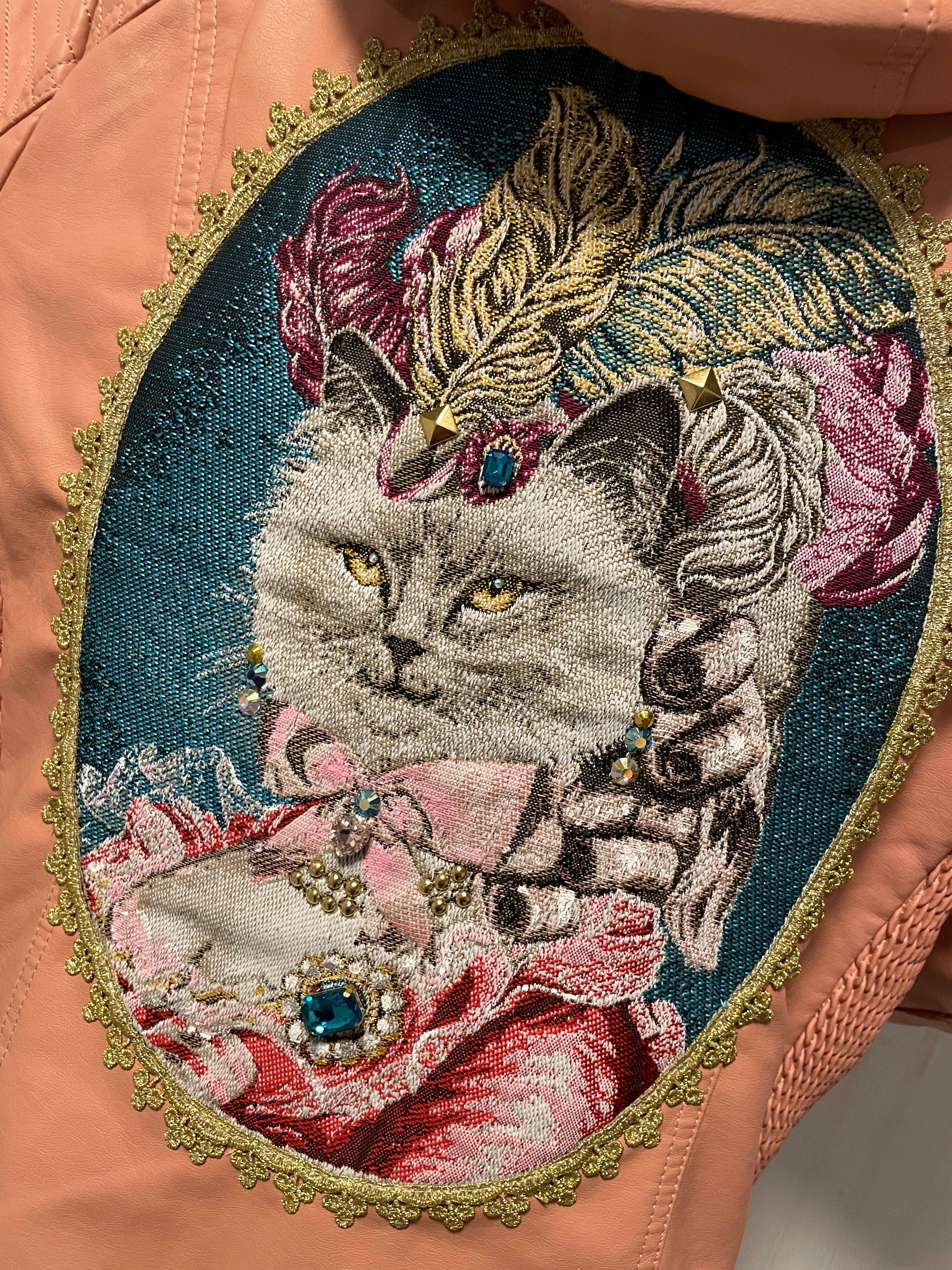 Pink Cat Couture Jacket Removable Hood