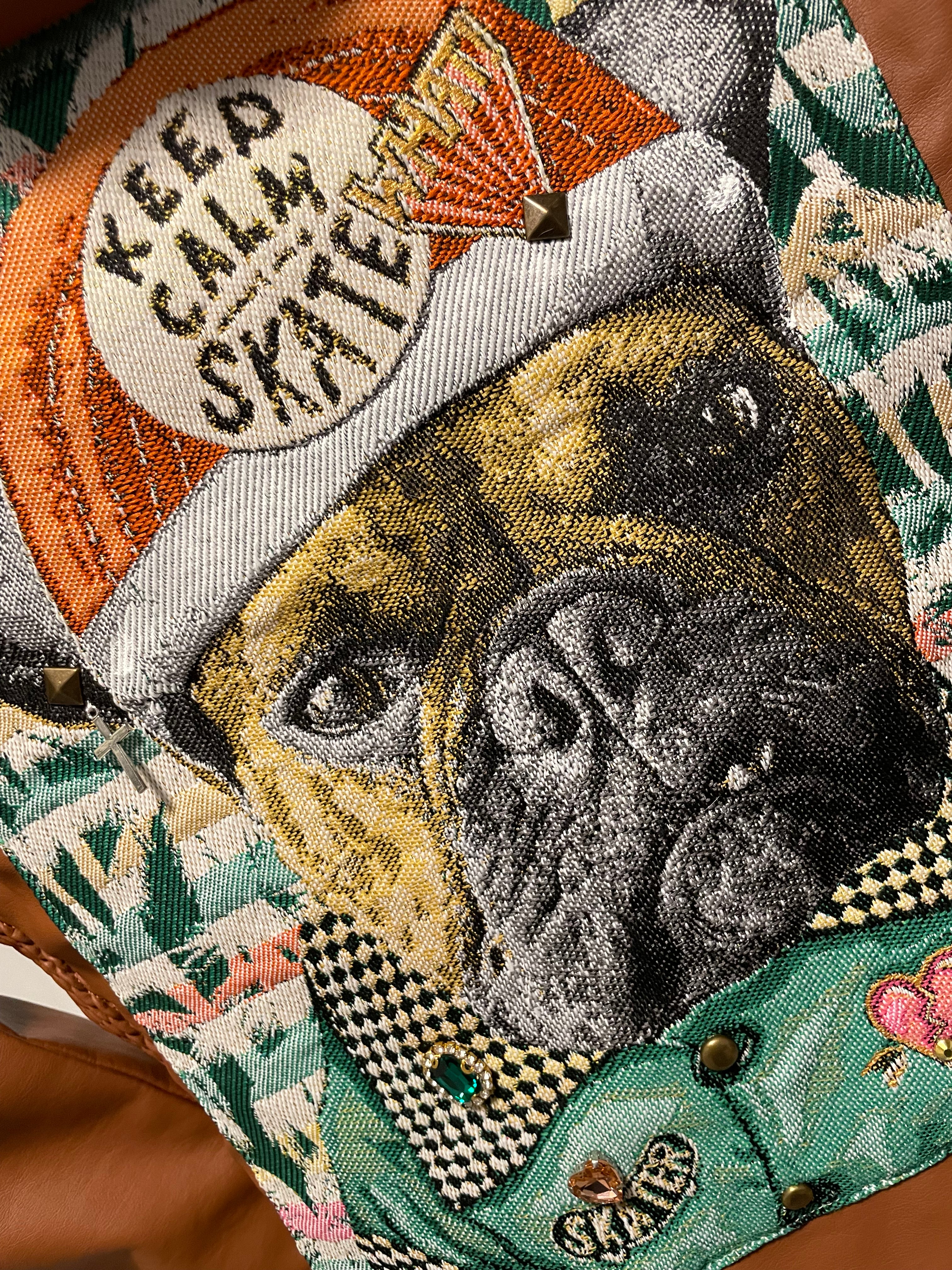 Brown Skater Dog Jacket Removable Hood