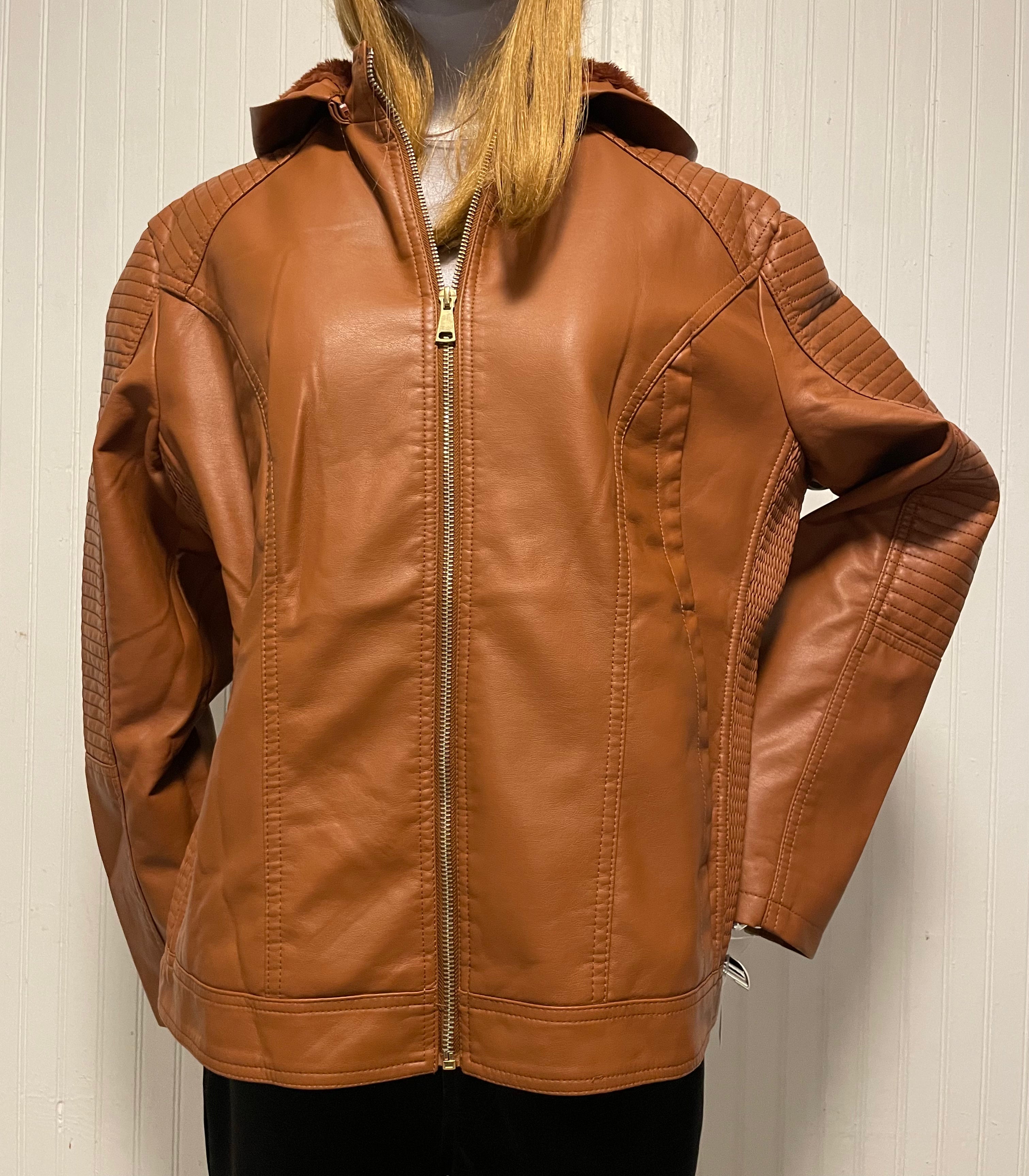 Brown Skater Dog Jacket Removable Hood