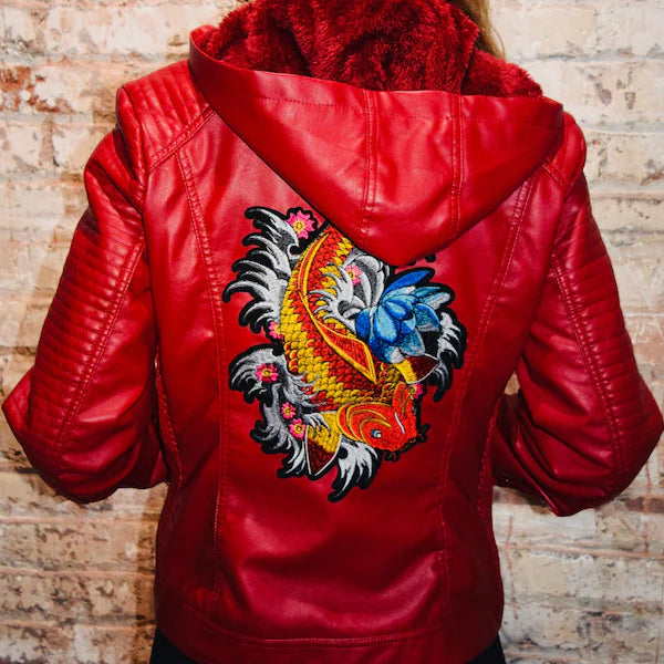 Koi Jacket Removable Hood