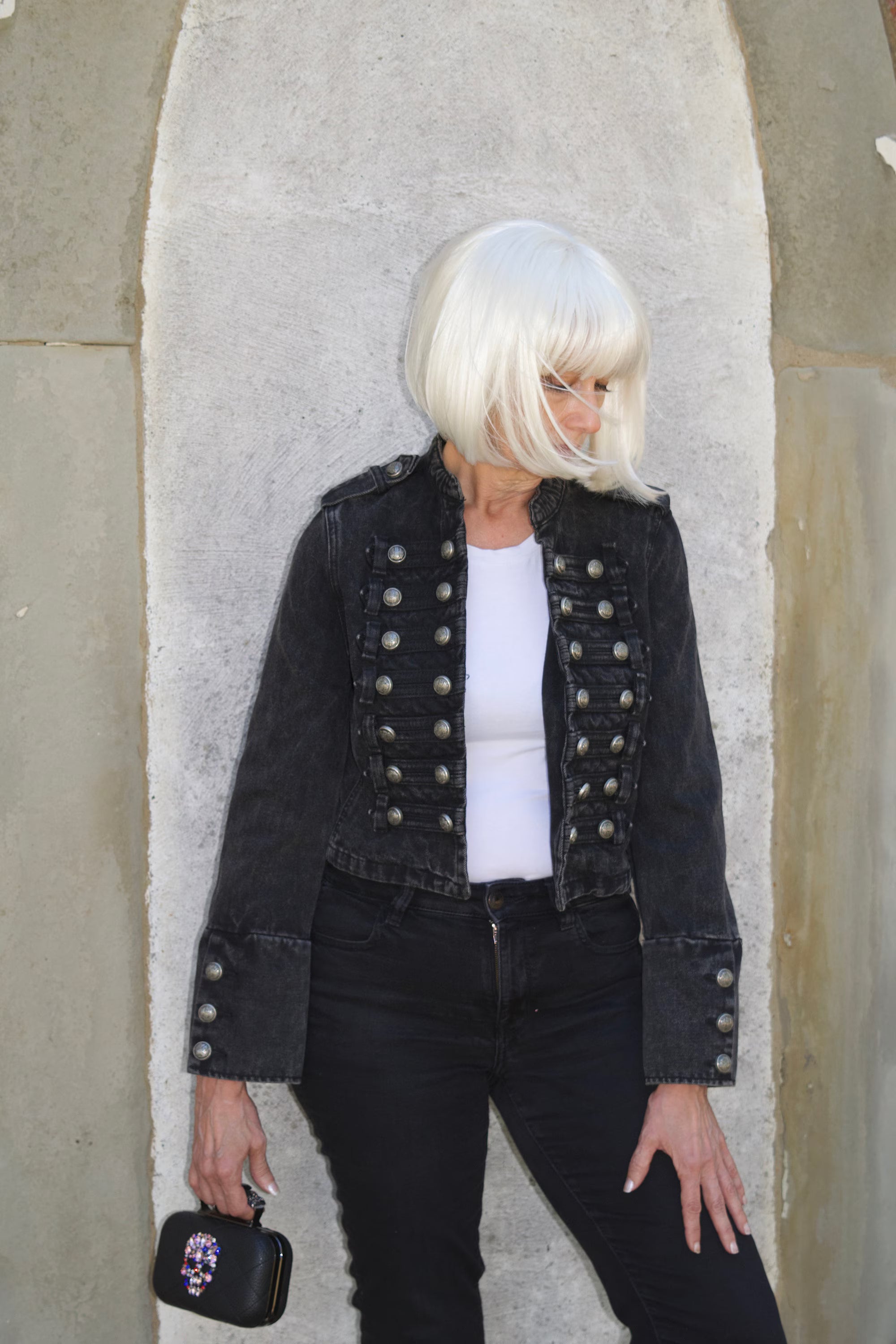 Flamingo Military Denim Jacket