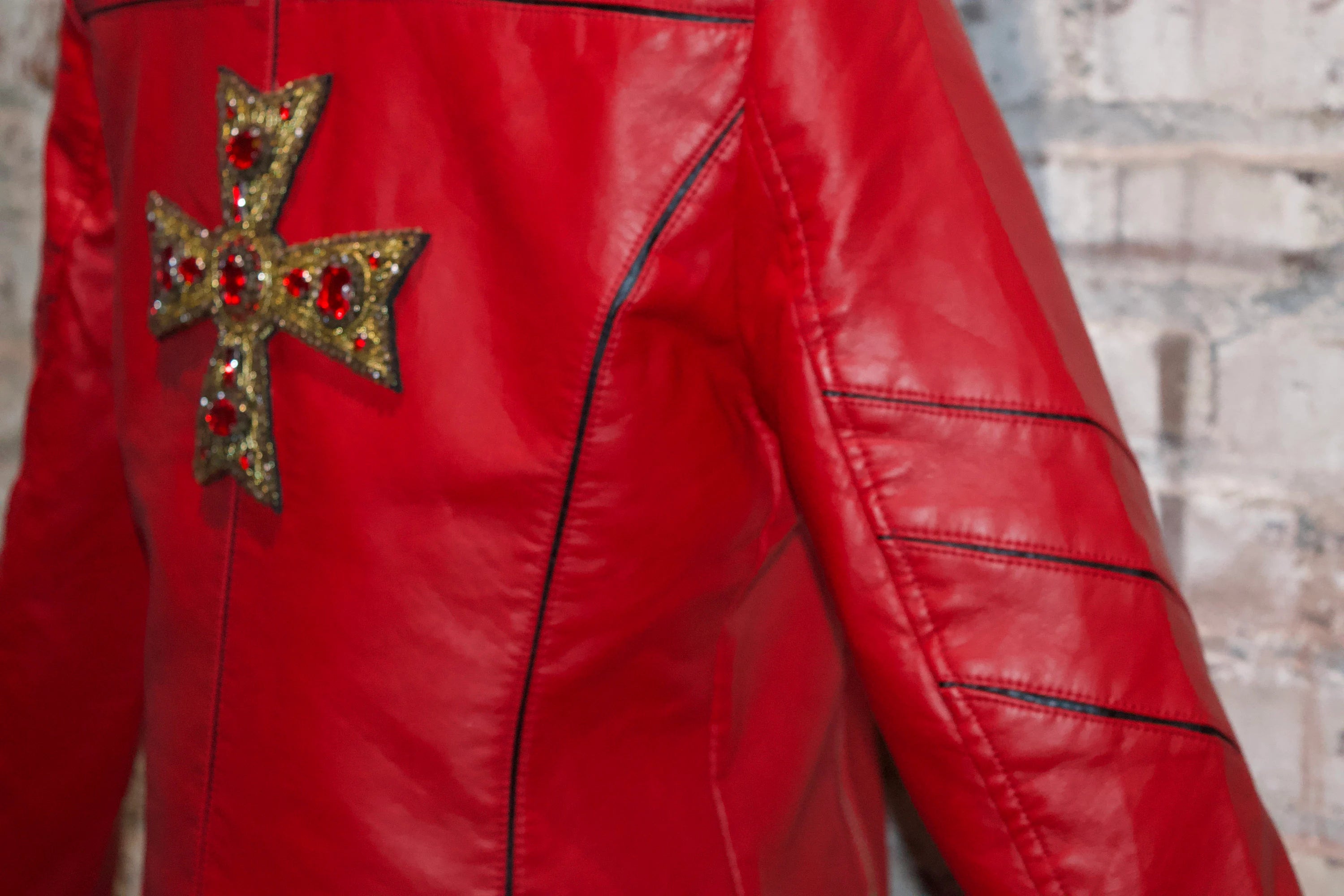 Red Gothic Cross Jacket